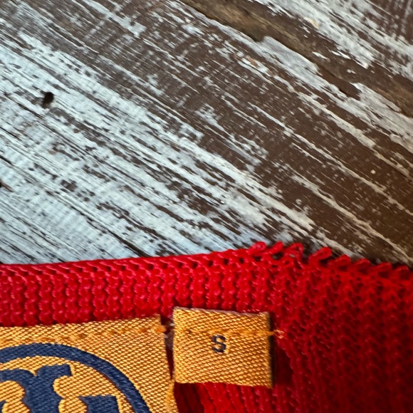 Tory Burch Vibrant Red and Deep Purple Blouse - Picture 6 of 6